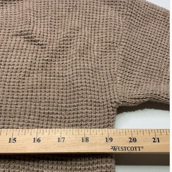 Kersh M Wool rich Blend V-neck Waffle Knit Sweater - Picture 4 of 7